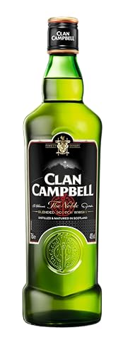 CLAN CAMPBELL THE NOBLE (1 x 700 ml) – Schottischer Whisky mit Blumen- & Vanillenoten, Scotch Whisky kombiniert die besten Grain- & Malt Whiskys Schottlands – 40% Vol.