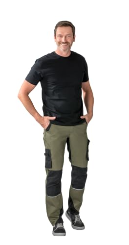Planam Norit Arbeitshose Herren Stretch Bundhose mit Knietaschen