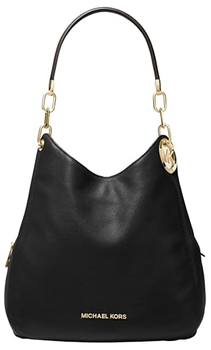 Michael Kors Damen Lillie Large Schultertasche, Black, 31.8 x 12.7 x 34.3 cm
