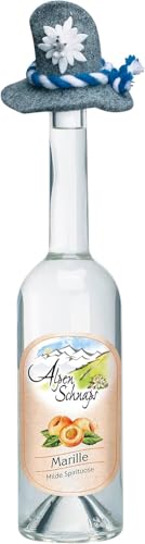 Alpenschnaps Steinbeisser Marille (0,5 L) – Milder, aromatischer Marillenschnaps – Obstschnaps mit Rezeptur aus dem Alpenland – Schnaps für den Genuss nach dem Essen – 35 % Vol.