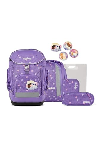 ergobag Schulranzen-Set Maxi Set PonyBäradies - Lavendel