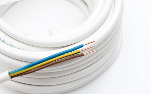 Elpar NYM-J Mantelleitung 3x1,5 mm² 5 m – Feuchtraumkabel Kupfer 300/500 V | Rundes Kabel für Feuchträume, 3 Adern mit Schutzleiter, Kupfer, 1,5 mm², für Steckdosen und Licht