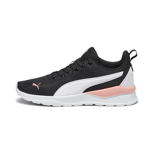 PUMA Unisex Anzarun Lite Turnschuhe, Puma Black Puma White Peach Smoothie, 42 EU