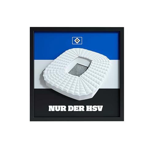 Fantastic Frames HSV FanBox – Offizielles HSV-Lizenzprodukt | Kabelloser Stadion-Sound mit Bewegungssensor, 17 originalgetreue Fangesänge & Hymnen | Geschenk für Fußball-Fans, 25×25 cm