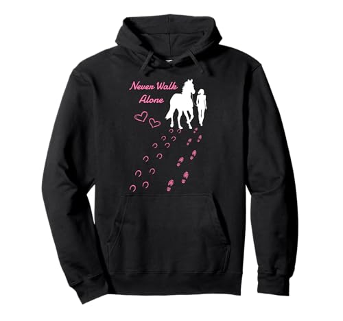 Never. Walk Alone Horse I Damen Mädchen Reiter Pullover Hoodie