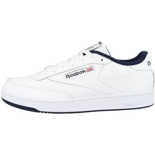Reebok Herren Club 85 Fitnessschuhe, Weiß Intense White Navy, 42.5 EU