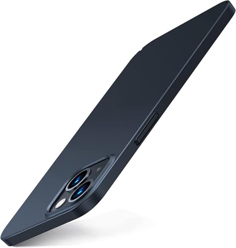 TORRAS Meister der Dünnheit für iPhone 13 Mini Hülle [mit 2 Schutzglas] Rundumschutz Exzellente Samtiger Griff Handyhülle iPhone 13 Mini Case Schutzhülle Slim Schwarz