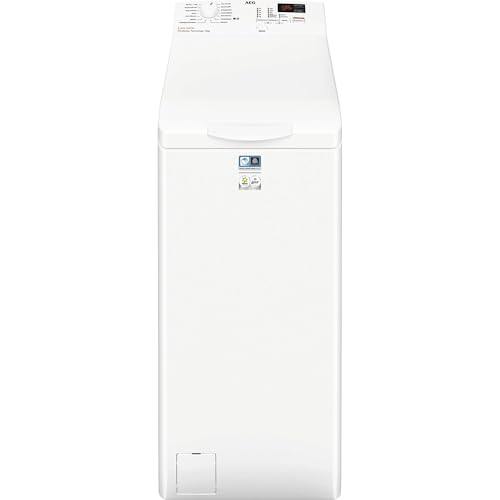 AEG Waschmaschine Toplader, Serie 6000 ProSense: Mengenautomatik, 6 kg, Inverter Motor, EEKL B, Startzeitvorwahl, Leise, 1200 U/min, Weiß, LTR6N40260