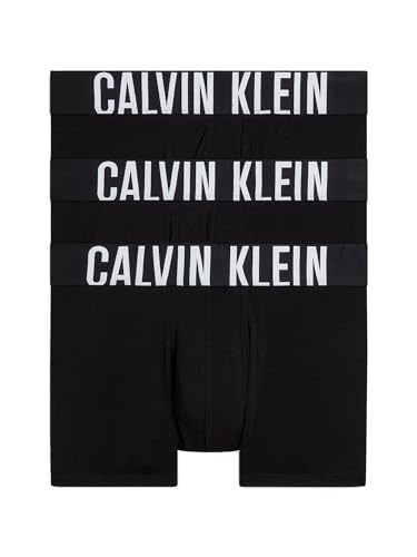 Calvin Klein Trunk 3Pk Trunk, Herren, Schwarz (Black, Black, Black), Xl