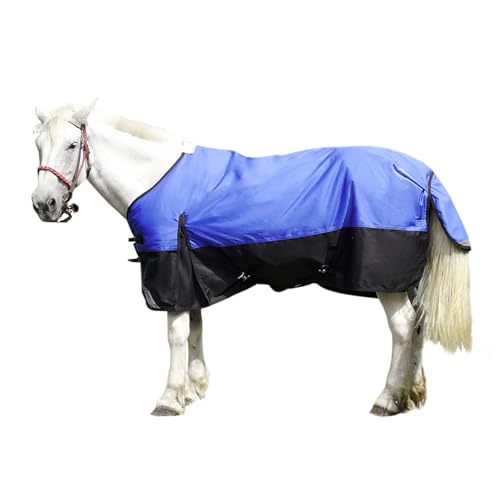 1200D Regendecke Pferd 155cm wasserdichte pferdedecke Winterdecke für Pferde pferdedecken Leichte, wasserdichte, Atmungsaktive und Reißfeste