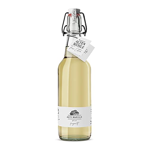 Brennerei Zur Alten Mühle - Alte Marille Fass-Edition - feine Marillen Spirituose in der klassischen Bügelflasche - milde Spirituose fassgereift im Schwarzwald, 1 x 0.5l