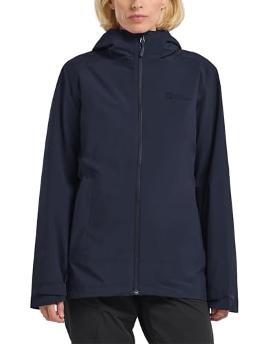 Jack Wolfskin Damen Moonrise 3in1 Jkt W Jacket, Night Blue, L EU