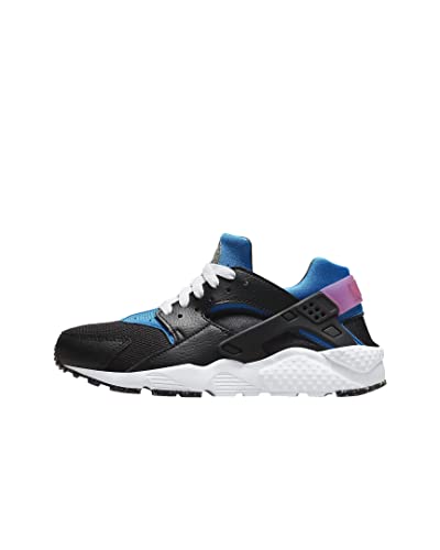 Nike Huarache Run GS E Trainers DR0166 Sneakers Schuhe (UK 4 US 4.5Y EU 36.5, Black Mint Foam Photo Blue 001)