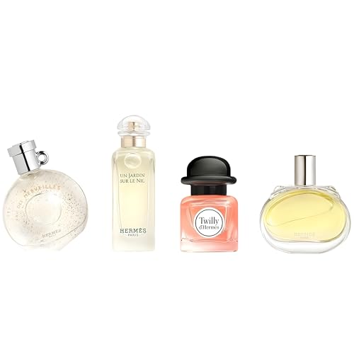 HERMES COFFRET SET: F24 EDP 7.5ML + TWILLY EDP 7.5ML + UN JARDIN SUR LE NIL EDT 7.5ML + EAU DES EDT 7.5ML