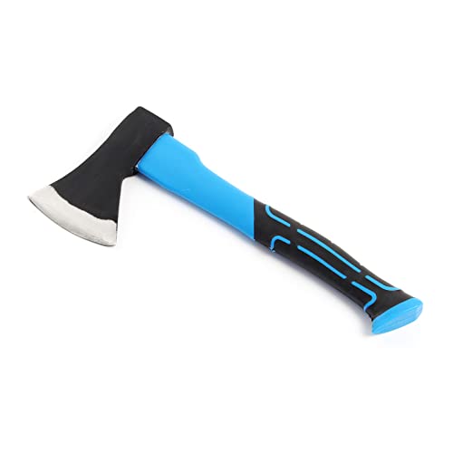 Wiltec Spaltaxt 600 g mit 360 mm Stiel aus Fiberglas, Klinge aus Carbonstahl, Holzaxt für Brennholz, Spaltbeil Axt