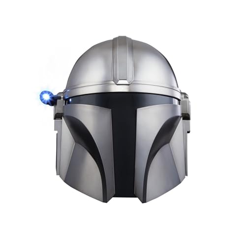 Star Wars Hasbro Wars The Black Series The Mandalorian elektronischer Premium Helm Rollenspielprodukt, Silber, One Size