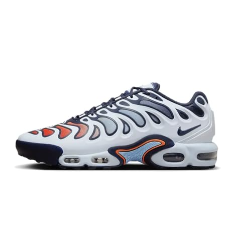 Nike Air Max Plus Drift Herren Schuhe (FD4290-004, Football Grey/Aquarius Blue/Total Orange), Fußballgrau/Wassermannblau/Total Orange, 44.5 EU