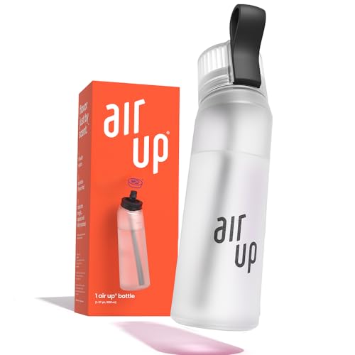 Air Up Wasserflasche (625 ml) Perlweiß Mit Strohhalm, Auslaufsicher, Spülmaschinenfest, Aromatisiert für Fitnessstudio, Ohne Zucker, Geeignet für Alle