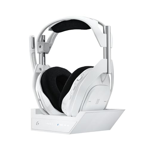 Logitech G Astro A50 X LIGHTSPEED, Kabelloses Gaming-Headset + Basisstation – PRO-G GRAPHENE, PLAYSYNC für Xbox Series X|S, PS5, PC/Mac, Nintendo Switch/Switch 2, Bluetooth, HDMI 2.1 Passthru - Weiß