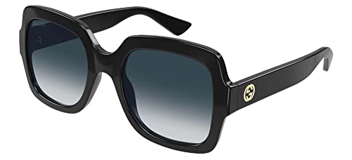 GUCCI Womens GG1337S Sunglasses, Black-Black-Grey, 54