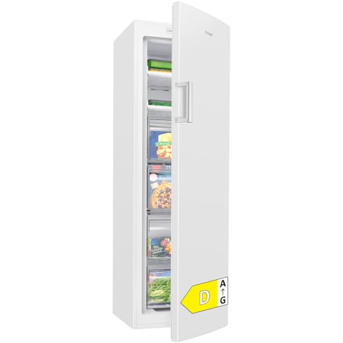 Bomann® Gefrierschrank Nofrost | Energieklasse D | 171cm | Tiefkühlschrank | MultiAirflow | leise 39dB | bis zu -22°C | Türanschlag wechselbar | 204L Freezer | Gefrierschrank gross | GS 7366 weiß