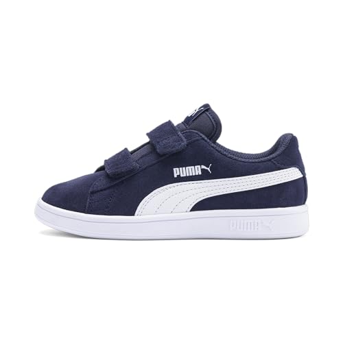PUMA Unisex Kinder Puma Smash v2 SD V PS Niedrig, Peacoat-Puma White, 28 EU