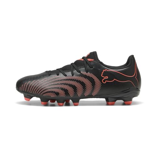 PUMA Unisex Future 9 Play FG/AG Fußballschuh, schwarz-leuchtendes Rot, Starkes Grau, Größe 43, Puma Schwarz leuchtendes Rot, Starkes Grau, 43 EU