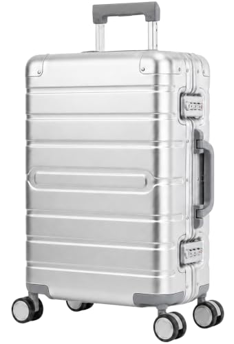 Travelhouse Oslo S Aluminium Handgepäck Koffer 55 x 36 x 20 cm Silber