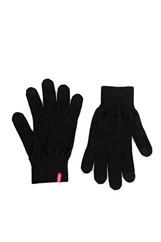 Levi's Herren Ben Touch Screen Gloves Handschuhe, Schwarz (Black), Large