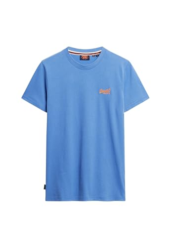 Superdry Essential Logo EMB Tee M1011245A Monaco Blau Größe M, Blau (Monaco Blue), M