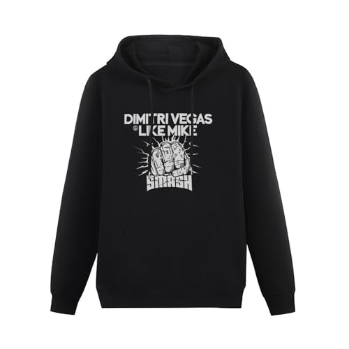 neverchange Men's Dimitri Vegas Like Mike Smash Party Festival Long Sleeve Hoodie S