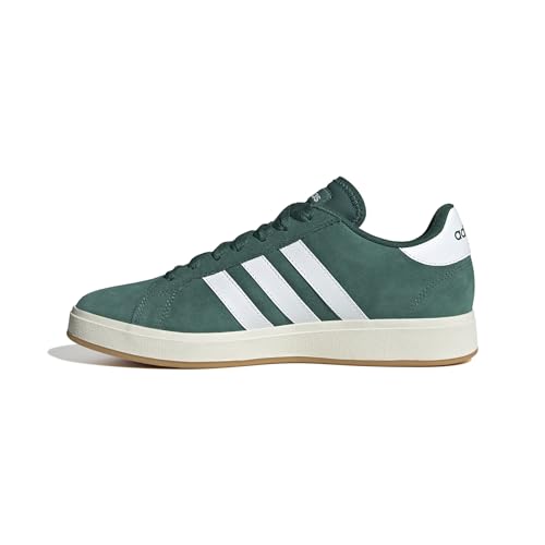 adidas Herren Grand Court Base 00s Shoes, Collegiate Green/Cloud White/Gum, 44 EU
