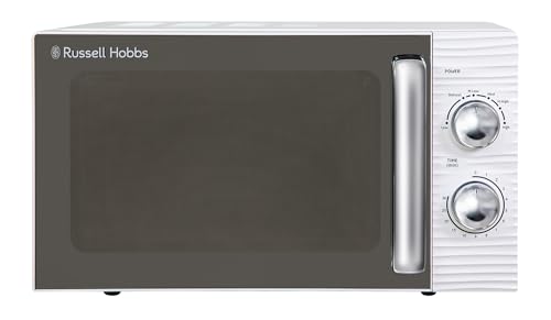 Russell Hobbs RHM1731 Inspire Solo Mikrowelle, 17 Liter, 700W, Weiß, mit 5 Leistungsstufen, Timer, Auftaufunktion, Leicht zu Reinigen