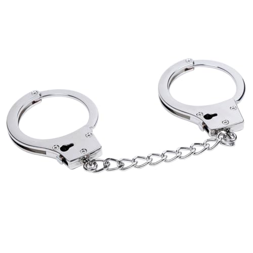 HOUSON Handschelle aus Stahl, Heavy Duty Sicherheitshandschellen robuste Standard Handfesseln