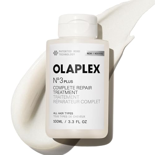Olaplex N°.3PLUS Complete Repair Treatment: Pre-Shampoo, Repairs Damage & Future Breakage | 3 Minutes, 3 Bonds, 3X Stronger, 3X Softer | For Coily, Curly, Straight, and Wavy, 100 mL / 3.3 Fl Oz