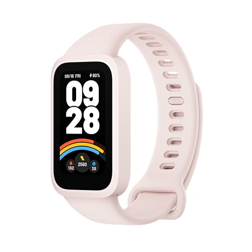Xiaomi Smart Band 9 Active,Sports Fitness Tracker,Watch,1.47'' TFT Display, 60Hz high Refresh Rate,18 Days Battery Life,Sleep and Health Monitoring,50 Sports Modes, 5ATM, iOS & Android, Rosa