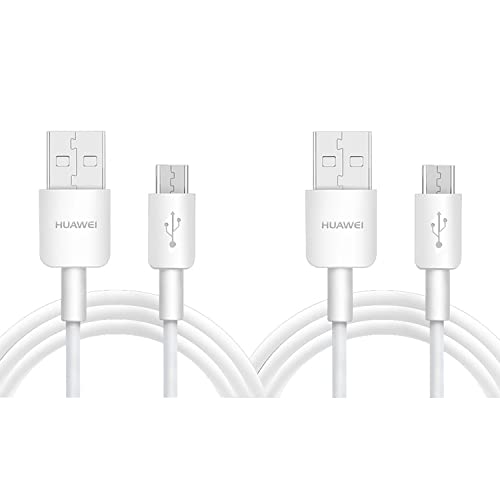 2 x Ladekabel Original Schnellladekabel Datenkabel Micro USB Kabel 1Meter für Huawei P10 Lite P9 Lite P9 Lite Mini P8 Lite P Smart (2019) P Smart Y9 (2019) Y6 Y6 Prime (2018) Doppelpack