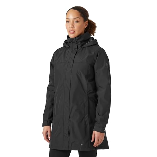 Helly Hansen Damen W Aden Long Coat, Schwarz, L