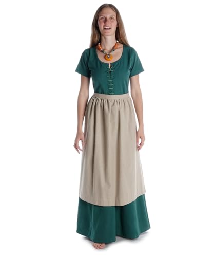 HEMAD Mittelalter Schürze Baumwolle Modell: Repanse, Hanffarben