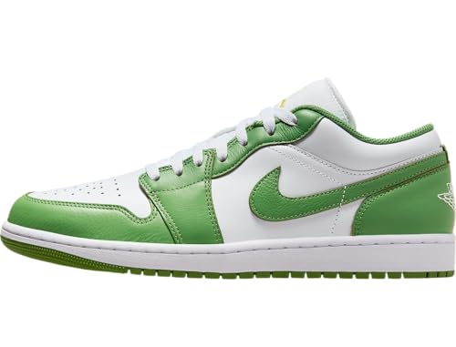 Nike Air Jordan 1 Low SE Herrenschuhe (HF4823-100, Weiß/Chlorophyll-Lightening), Weiß/Chlorophyll-Aufhellung, 42 EU