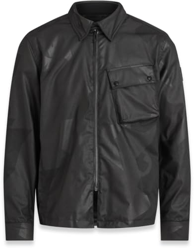 Belstaff Sirocco Motorrad Wachsjacke, schwarz, L