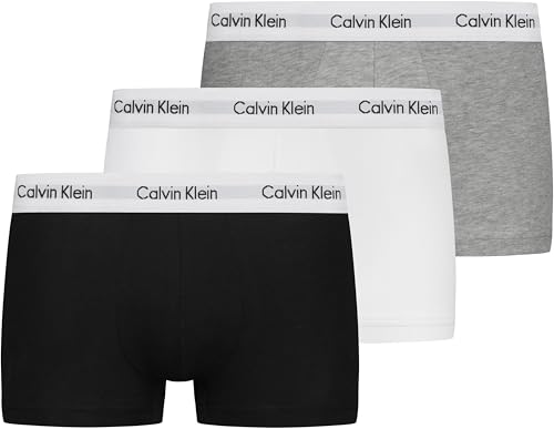 Calvin Klein Paket 3 Mann Boxer CK Artikel U2664G Häftunterhose,998 Nero|Bianco|Grigio - Black|White|Grey,L