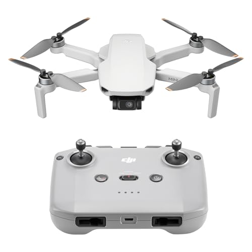 DJI Mini 4K, Drohne mit 4K UHD Kamera für Erwachsene, unter 249 g, 3-Achsen Gimbal Stabilisierung, 10 km Videoübertragung, autom. Rückkehr, Windwiderstand, 1 Akku für 31 min Flugzeit, C0, QuickShots