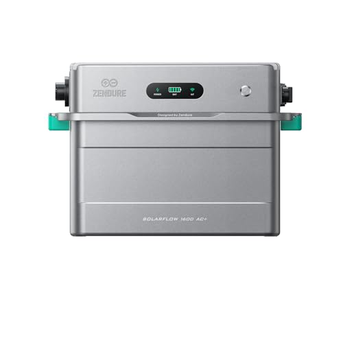 Zendure SolarFlow 1600 AC+ – Balkonkraftwerk mit Speicher 1600W AC Bidirektionaler Ausgang, Solarspeicher für Balkonkraftwerk mit 1,92kWh Akku, Erweiterbar auf 11,52kWh, Plug & Play, IP65