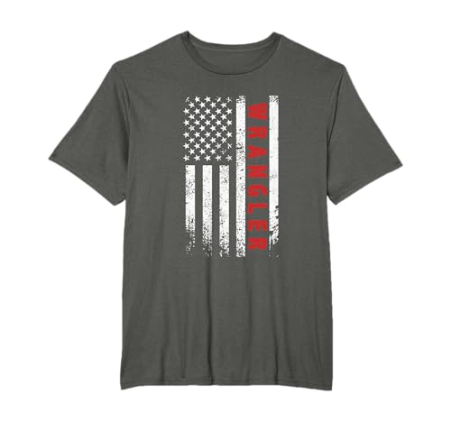 US Wrangler-Profession Independence Day Red Line USA Flagge T-Shirt