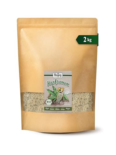 Biojoy BIO-Hanfsamen geschält (2 kg), roh und ganz