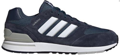 adidas Run 80s Sneaker Trainer Schuhe (Ink/White, EU Schuhgrößensystem, Erwachsene, Numerisch, M, 45 1/3)