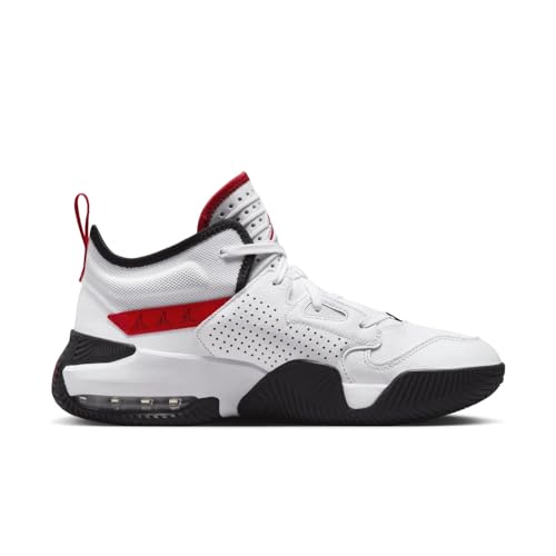Jordan Stay Loyal 2 DQ8401-106 Herren Basketballschuhe, Weiß/Schwarz/University Red, Air Max Dämpfung, Sneaker (EU Schuhgrößensystem, Erwachsene, Herren, Numerisch, M, 45)