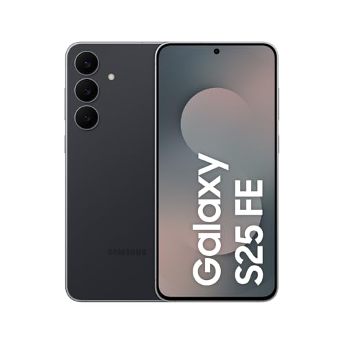 Samsung Galaxy S25 FE mit Galaxy AI, Handy mit Android, 6,7 Zoll FHD-Display, 50 MP Kamera, 256 GB Speicher, 8 GB RAM, 4.900 mAh Akku, JetBlack, 3 Jahre Herstellergarantie [Exklusiv auf Amazon]