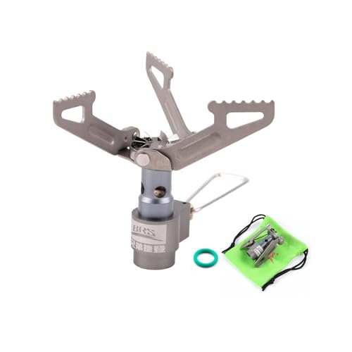 BRS BRS 3000T Stove Titan Gaskocher,Ultraleicht für Outdoor,Trekking | Campingkocher Klein,2700W,25g,Bringt 1 Liter in ca. 3 Minuten,für Wandern,Survival,Ersatz-O-Ring
